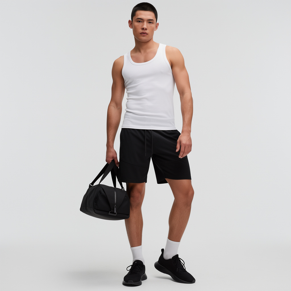 Perforated Laser-Tech Shorts (Black)