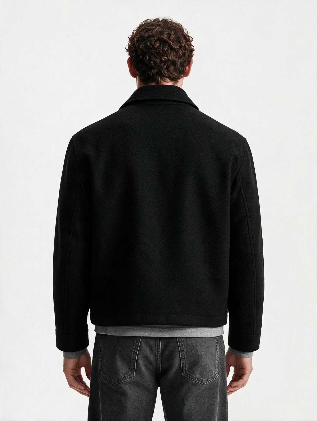 Cargo Tweed Jacket (Black)