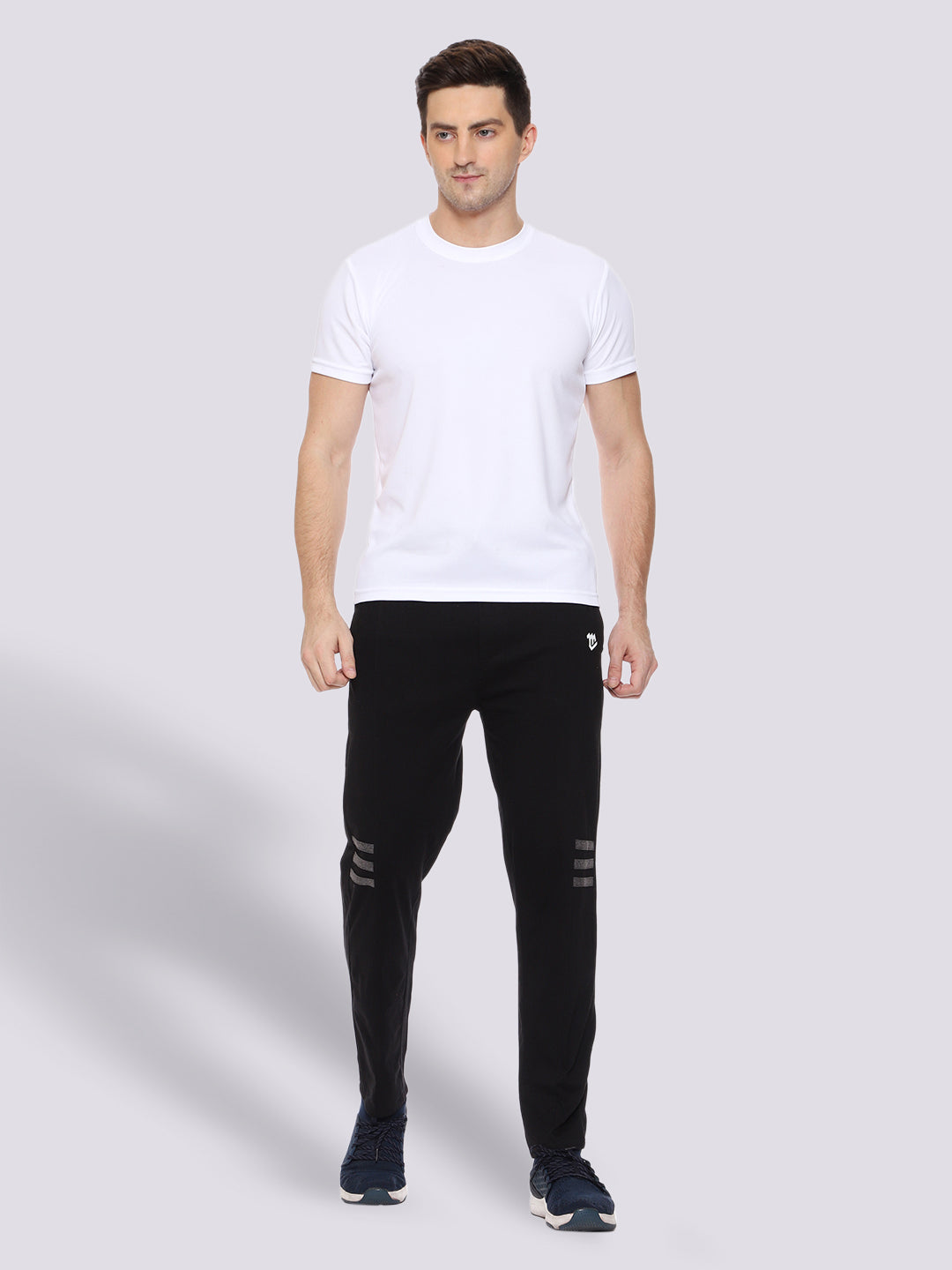 Black Cotton Track Pant For Men