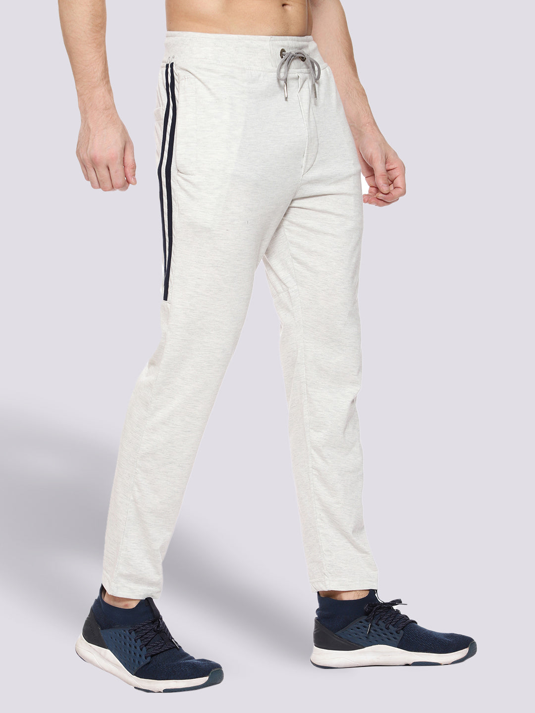 Side Stripe Cotton Track Pant for Men