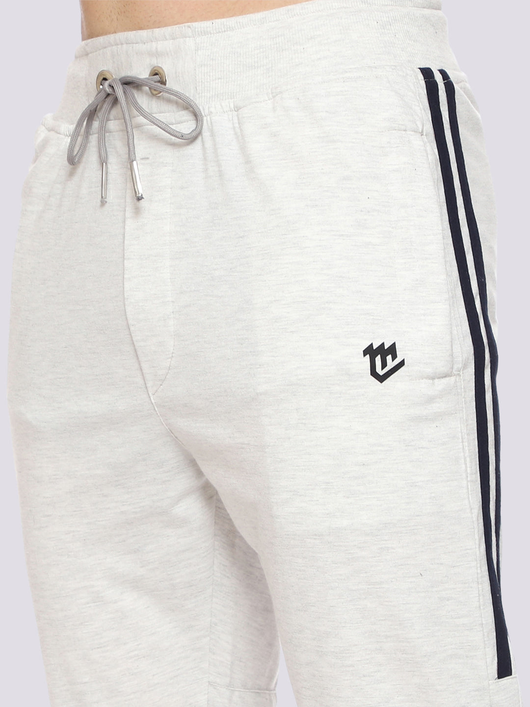 Side Stripe Cotton Track Pant for Men