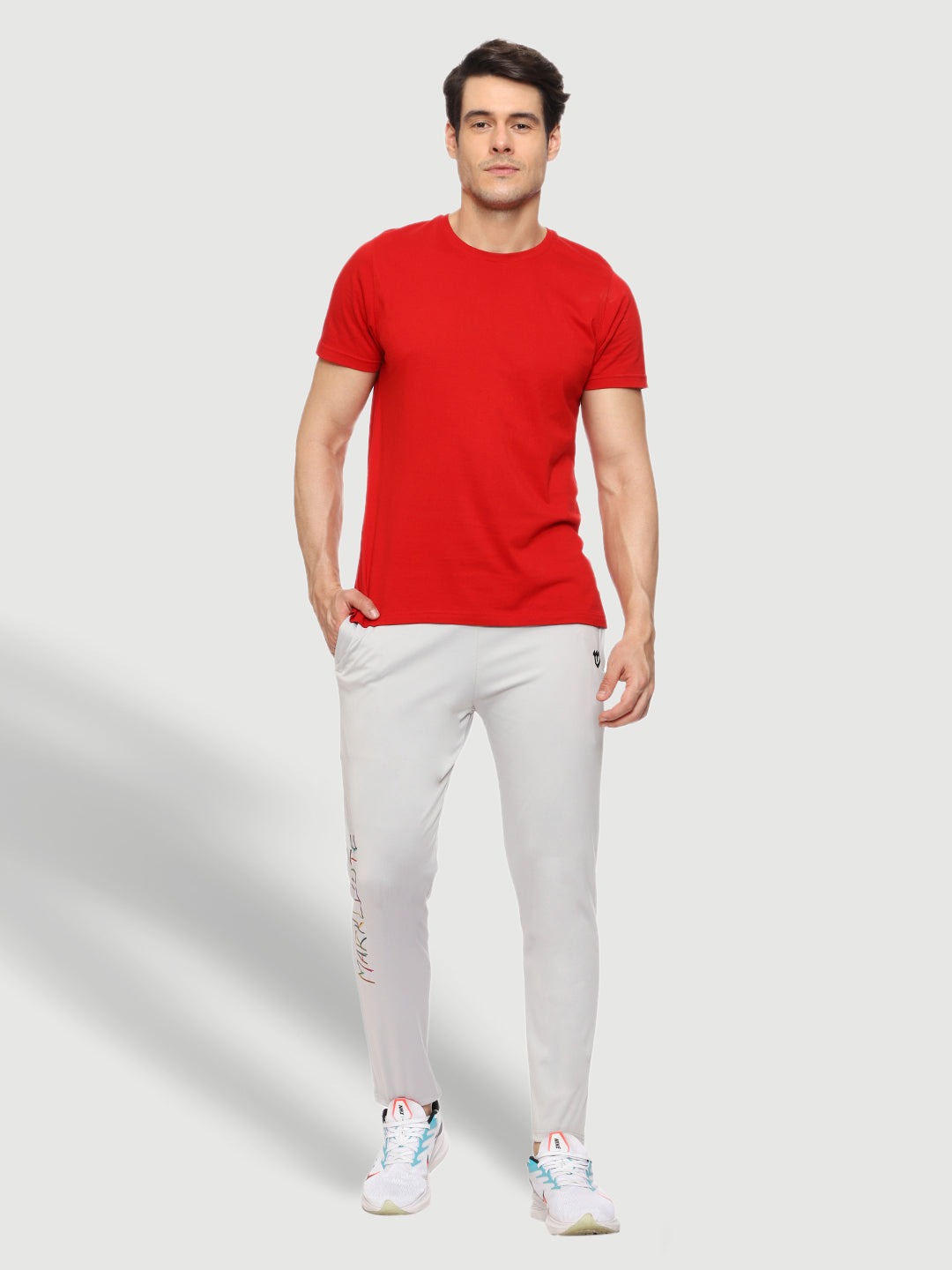 Rapid Dry Grey Solid Track Pant for Men