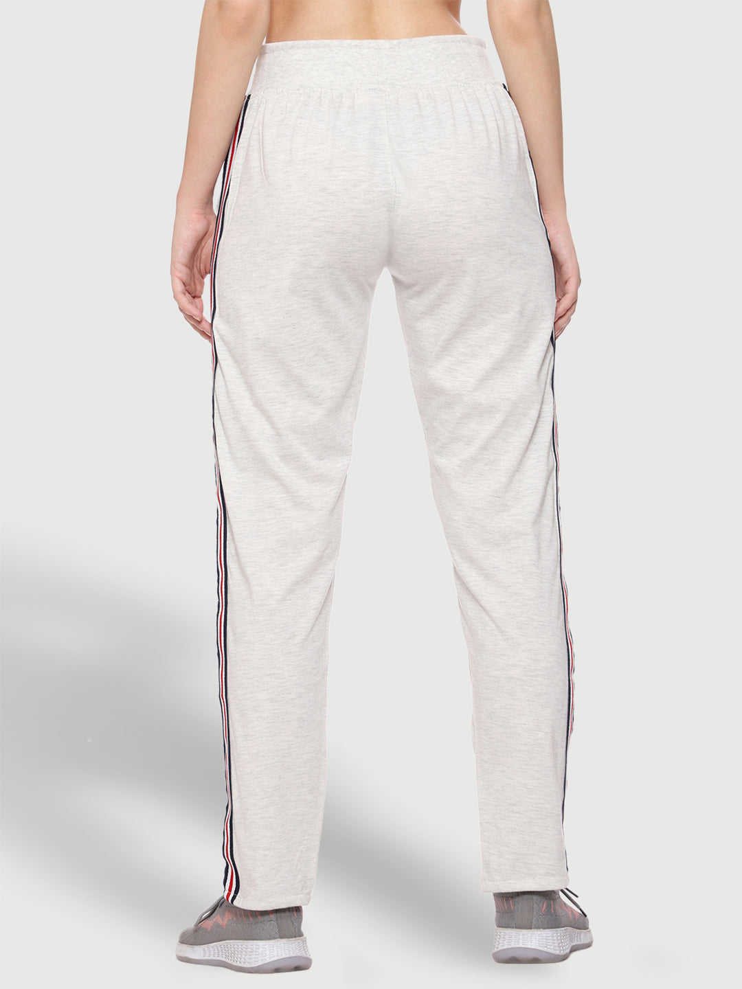 Colorful Side Stripe Cotton Track Pant For Women