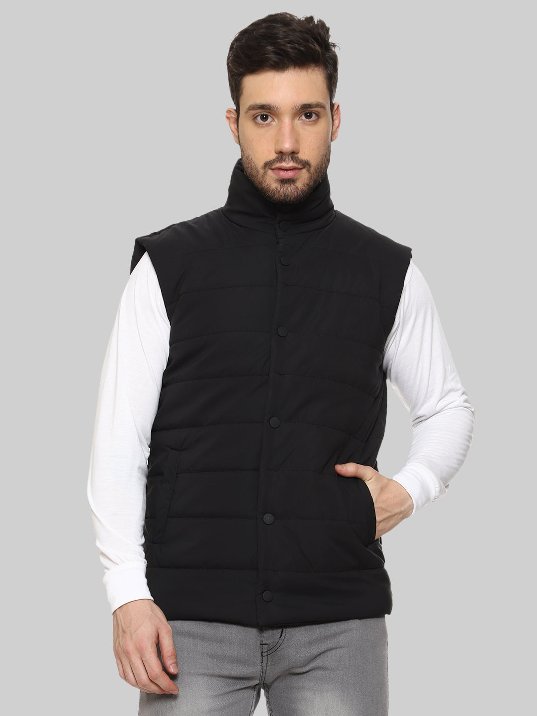 Sleeveless Puffer Jacket For Men
