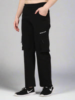 Black 5 Pocket Nylon Cargo Pants