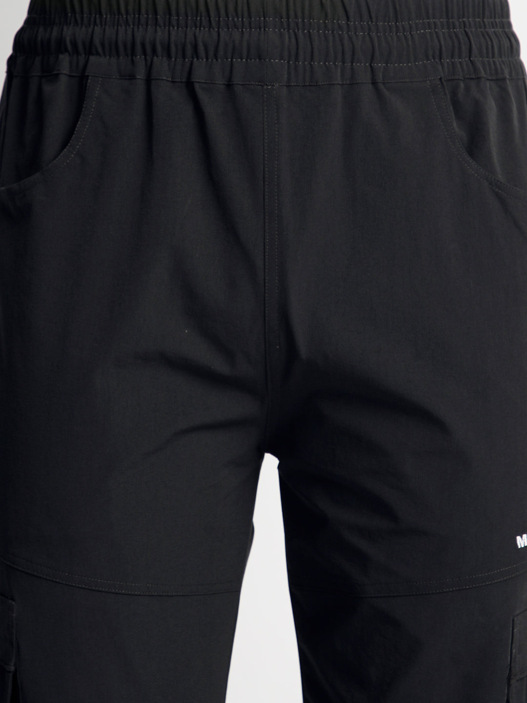 Charcoal Grey 5 Pocket Nylon Cargo Pants