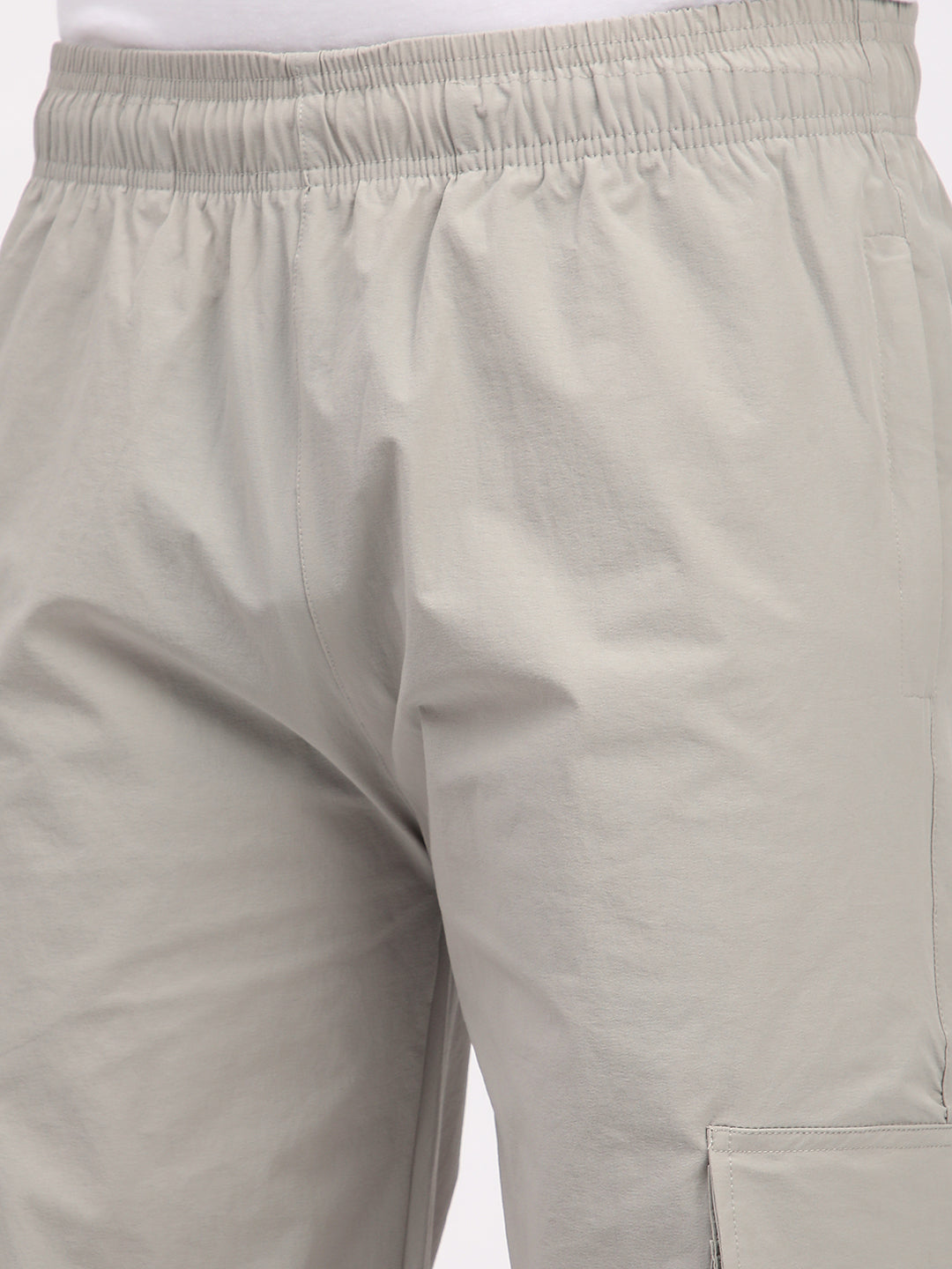 Straight Fit Cargo Pants For Men. (Ecru)