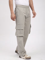 Straight Fit Cargo Pants For Men. (Ecru)