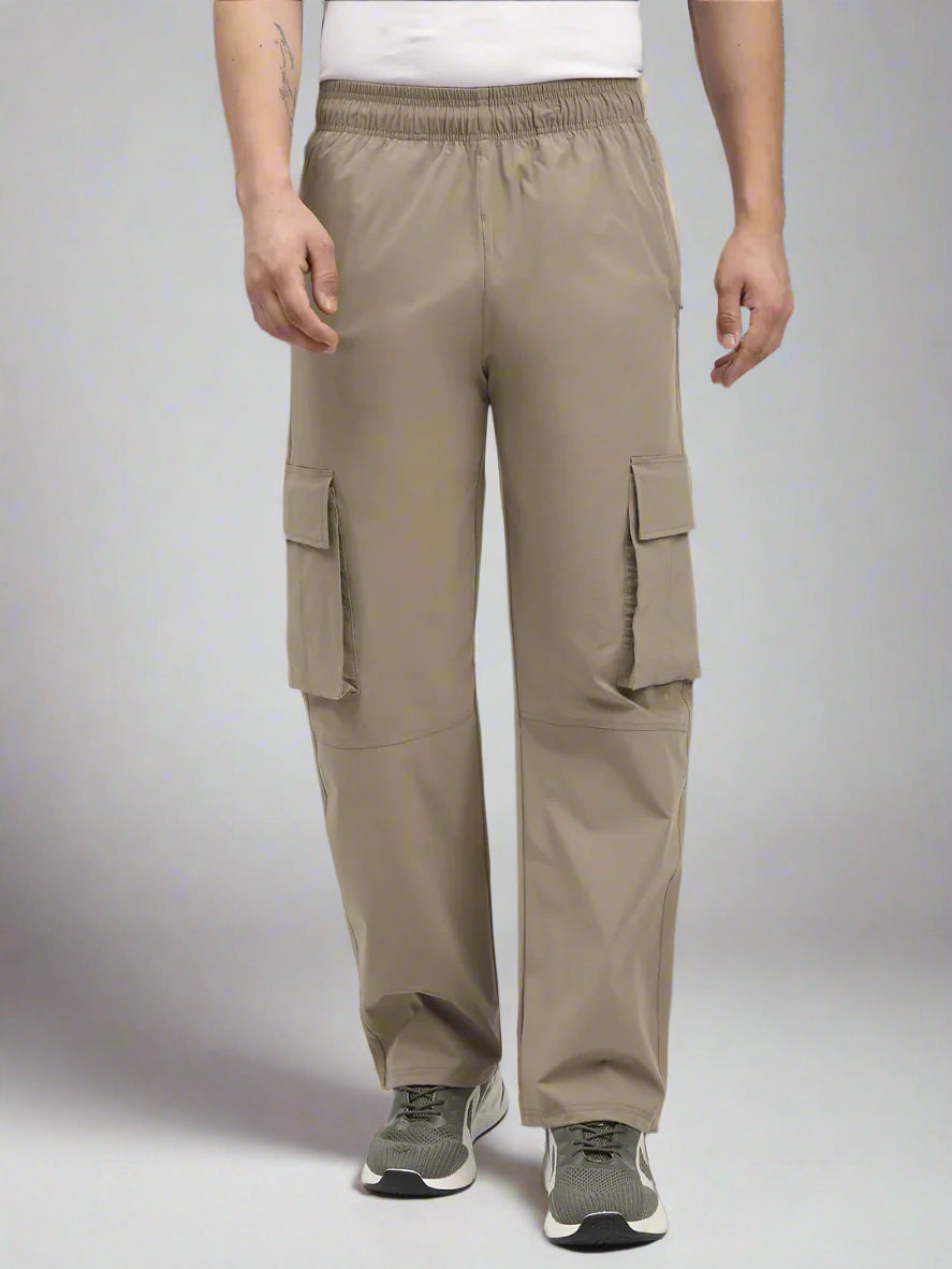 Straight Fit Cargo Pants For Men. (Khakhi)