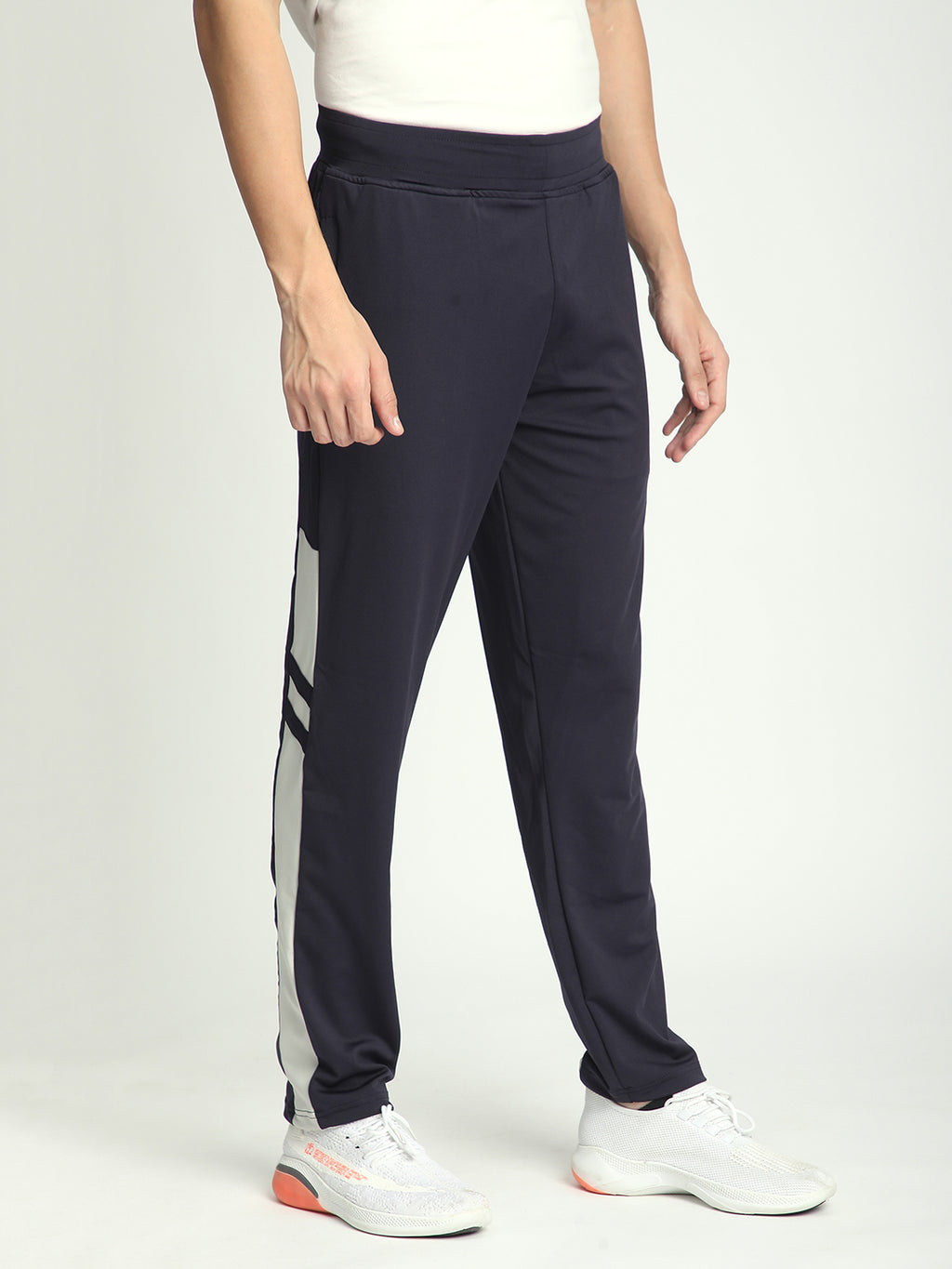 Rapid Dry Striped TrackPant (Navy Blue)