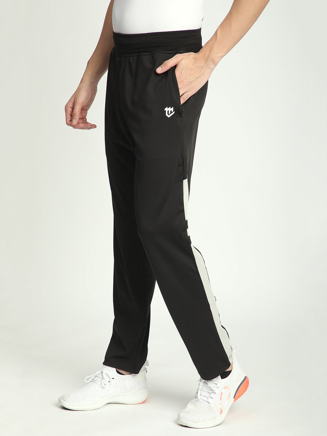 Rapid Dry Striped TrackPant (Black)