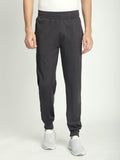 Rapid Dry Black Solid Track Pant for Men (Dark Grey)