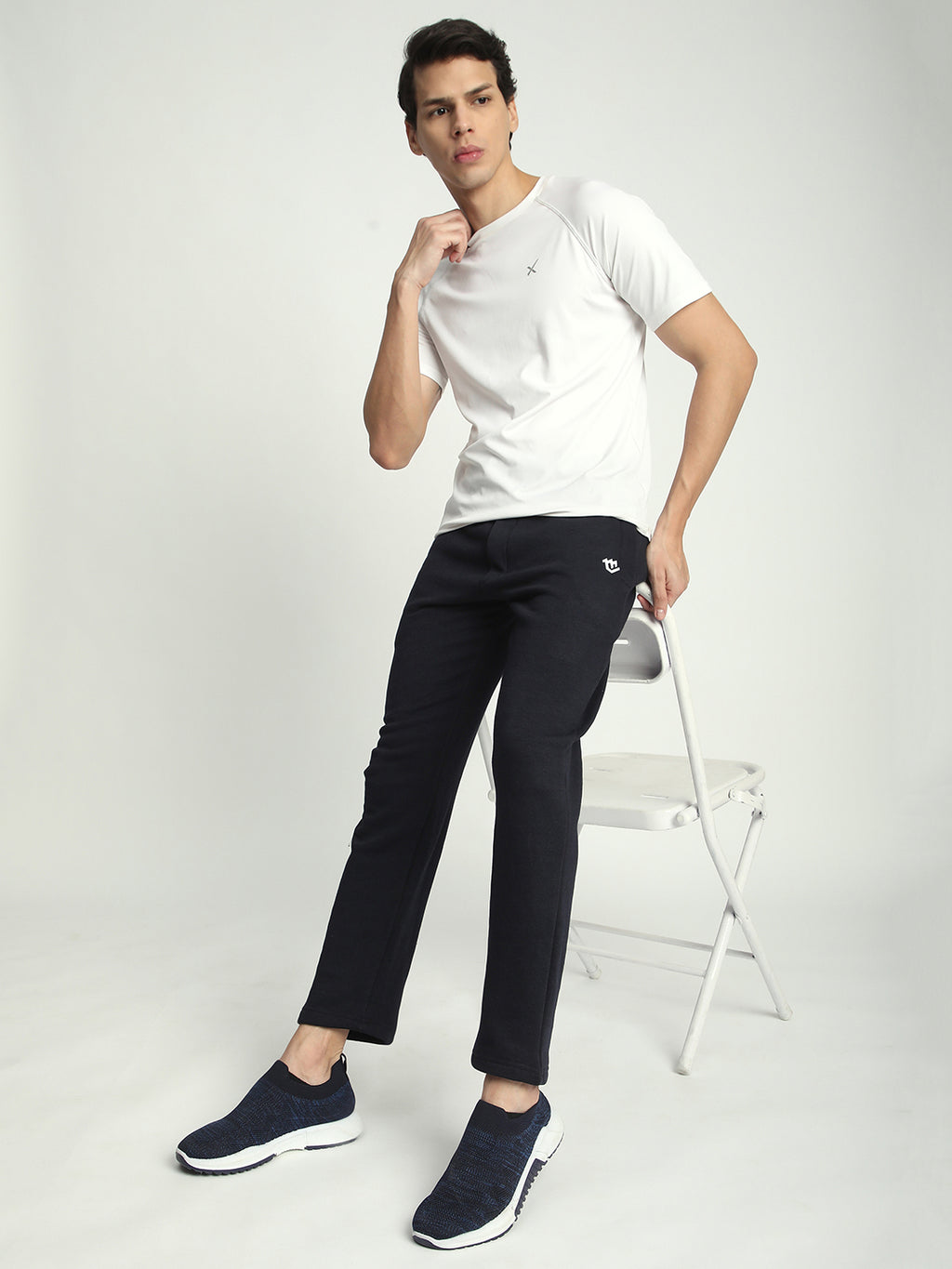 Fleece Winter Track Pant for Men. (Navy Blue)
