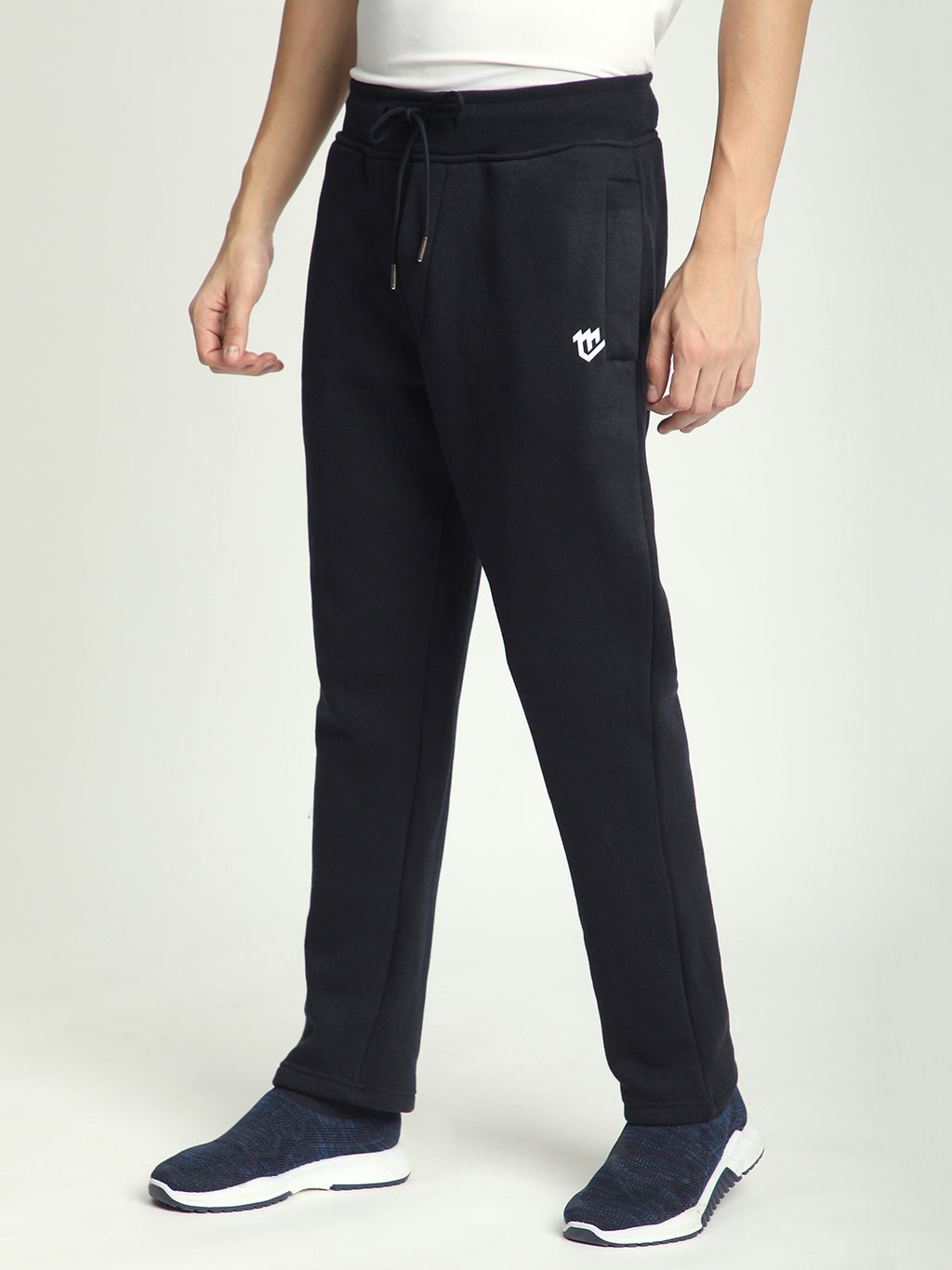 Fleece Winter Track Pant for Men. (Navy Blue)