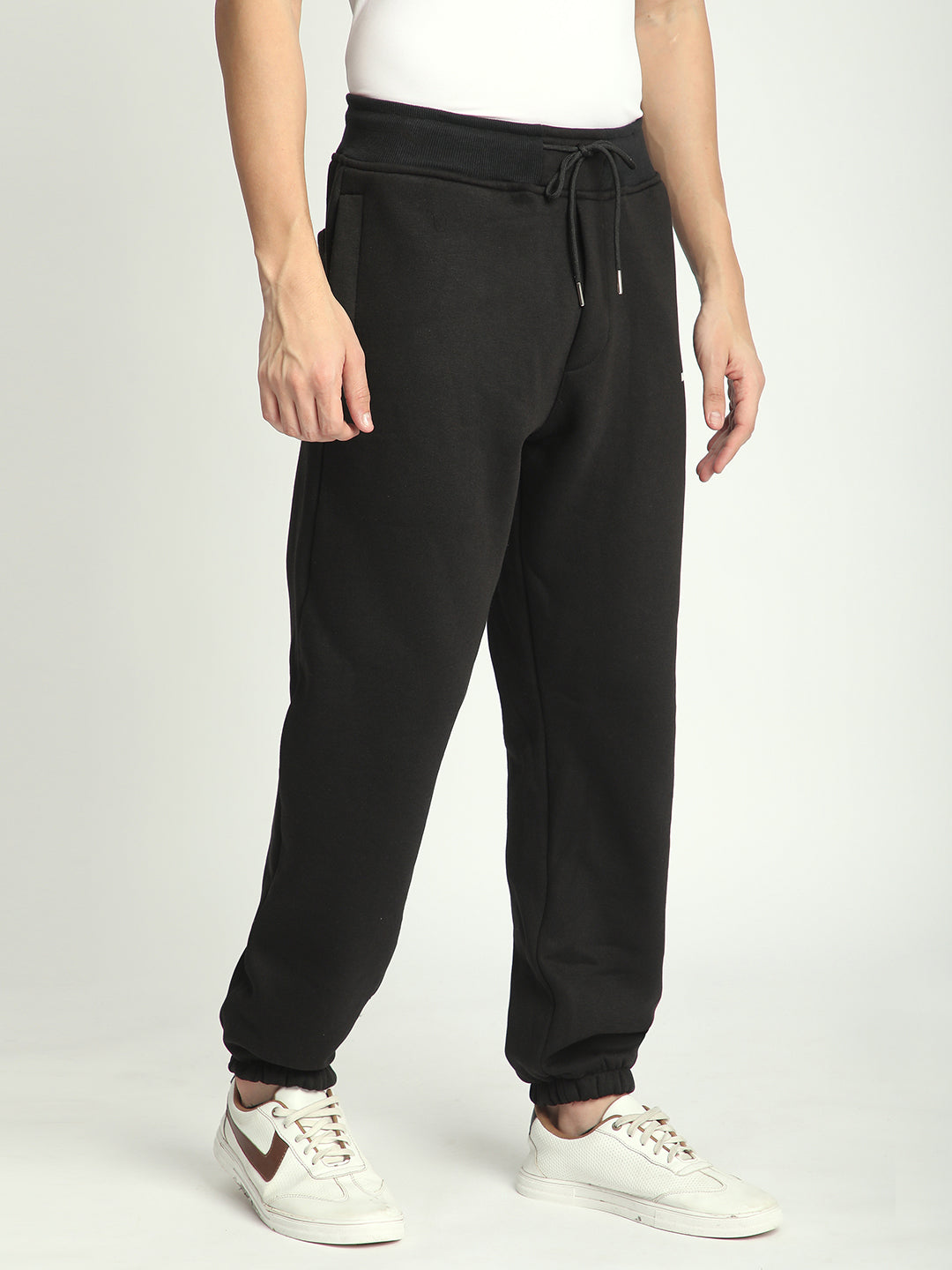 Fleece Winter Joggers for Men. (Black)