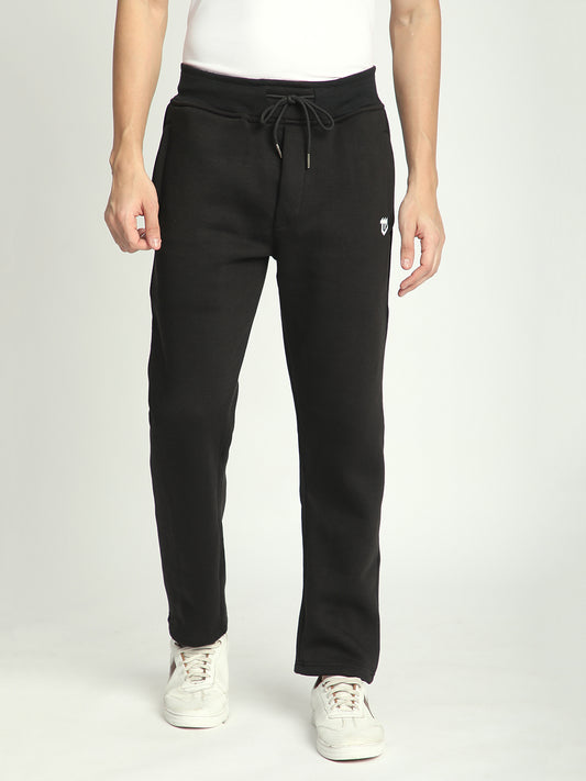 Fleece Winter Track Pant for Men. (Black)