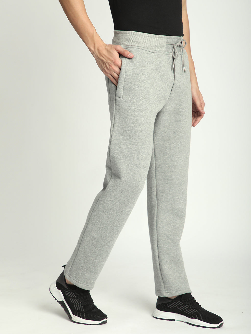 Fleece Winter Track Pant for Men. (Grey)