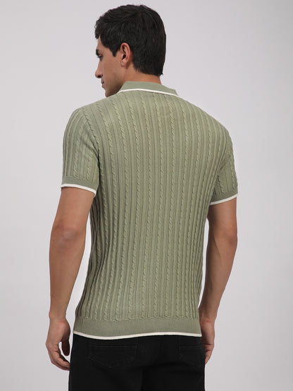 Knitted T-Shirt for Men. (Pista)