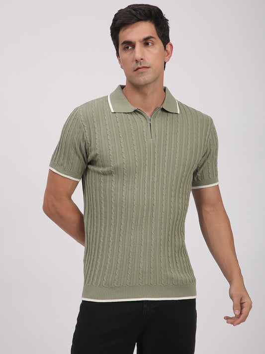 Knitted T-Shirt for Men. (Pista)