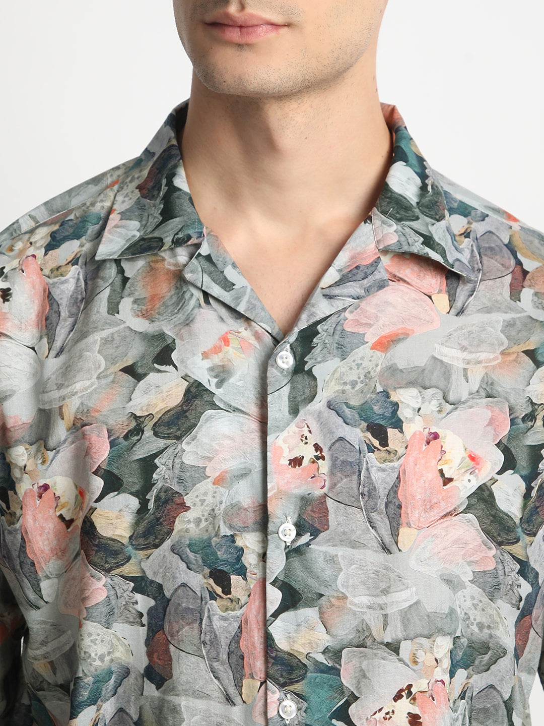 Floral Print Shirt for Men.