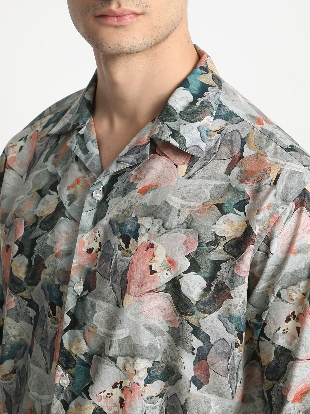 Floral Print Shirt for Men.