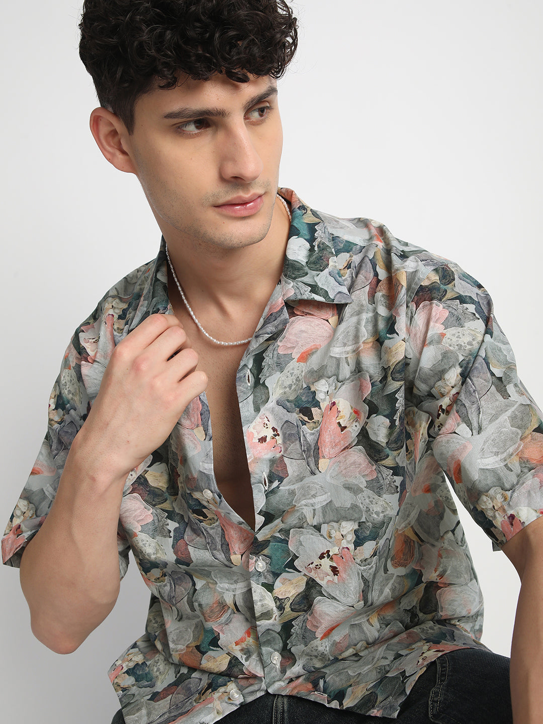 Floral Print Shirt for Men.