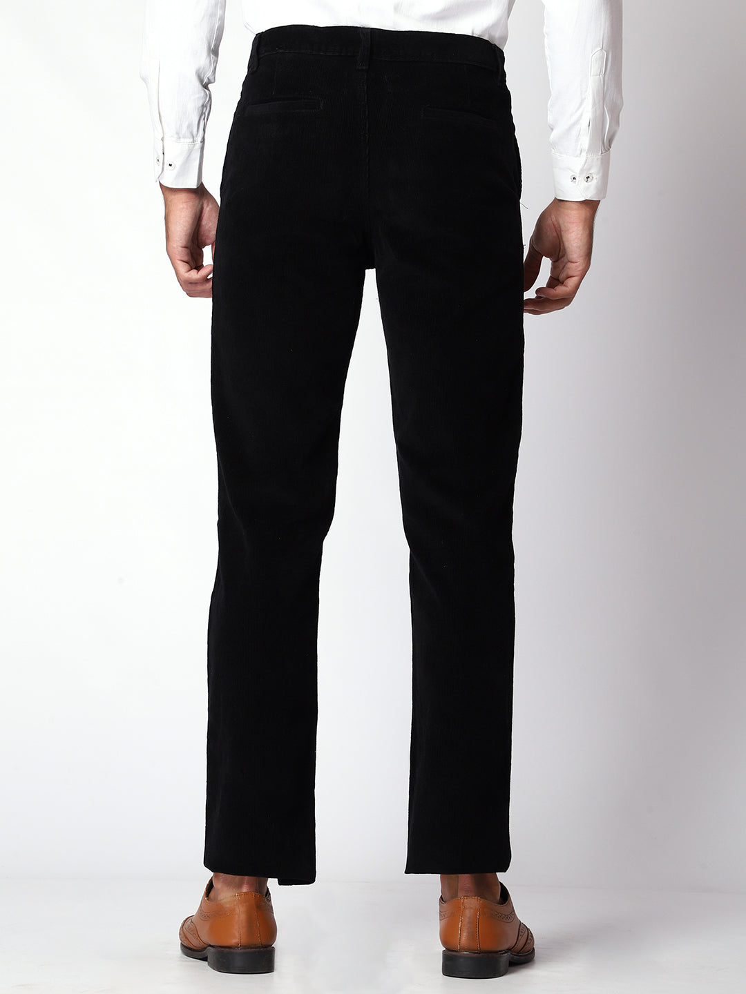 Black Corduroy Trouser For Men.