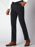 Dark Grey Corduroy Trouser For Men.