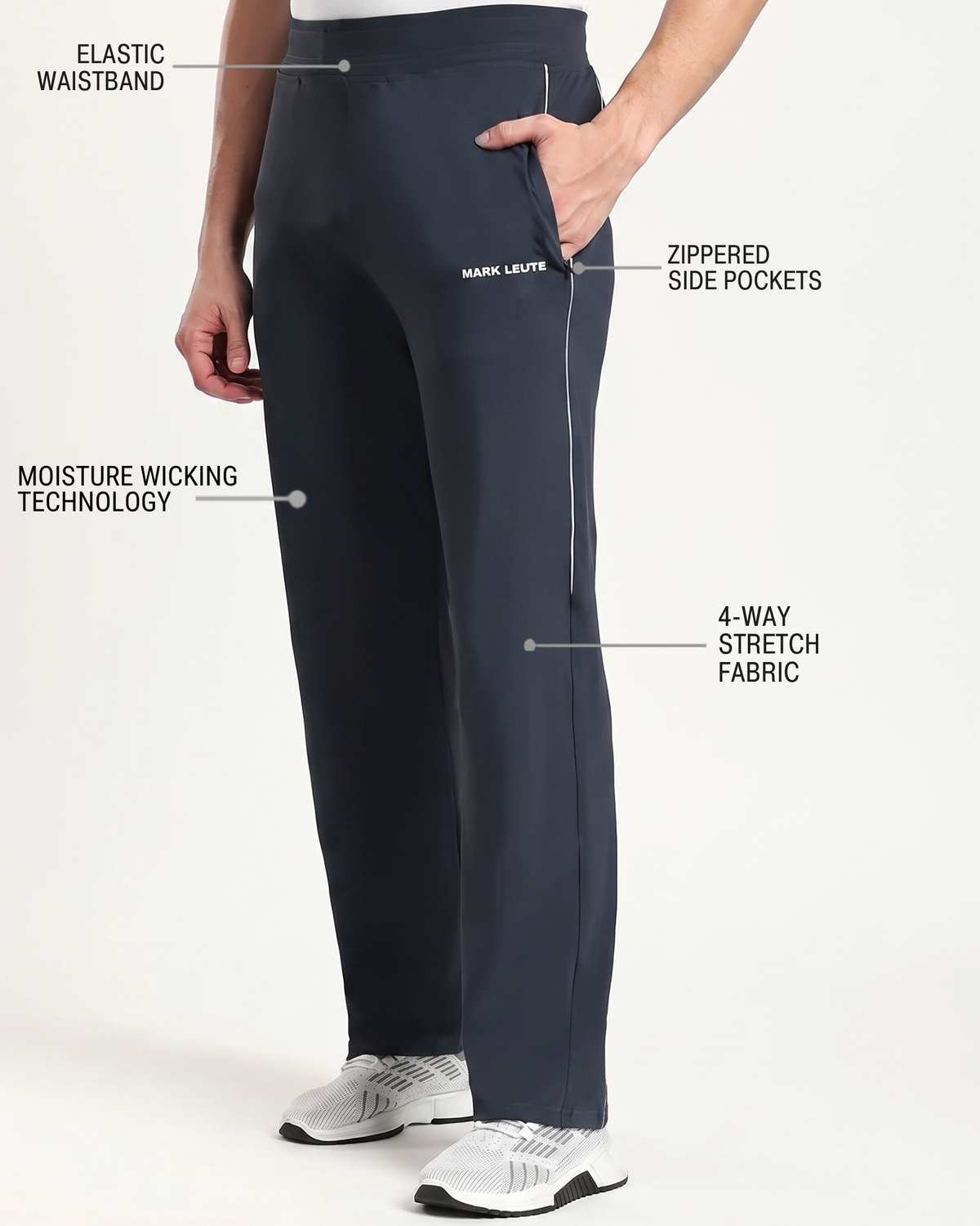 Mono Line Rapid Dry Pants (Charcoal Grey)