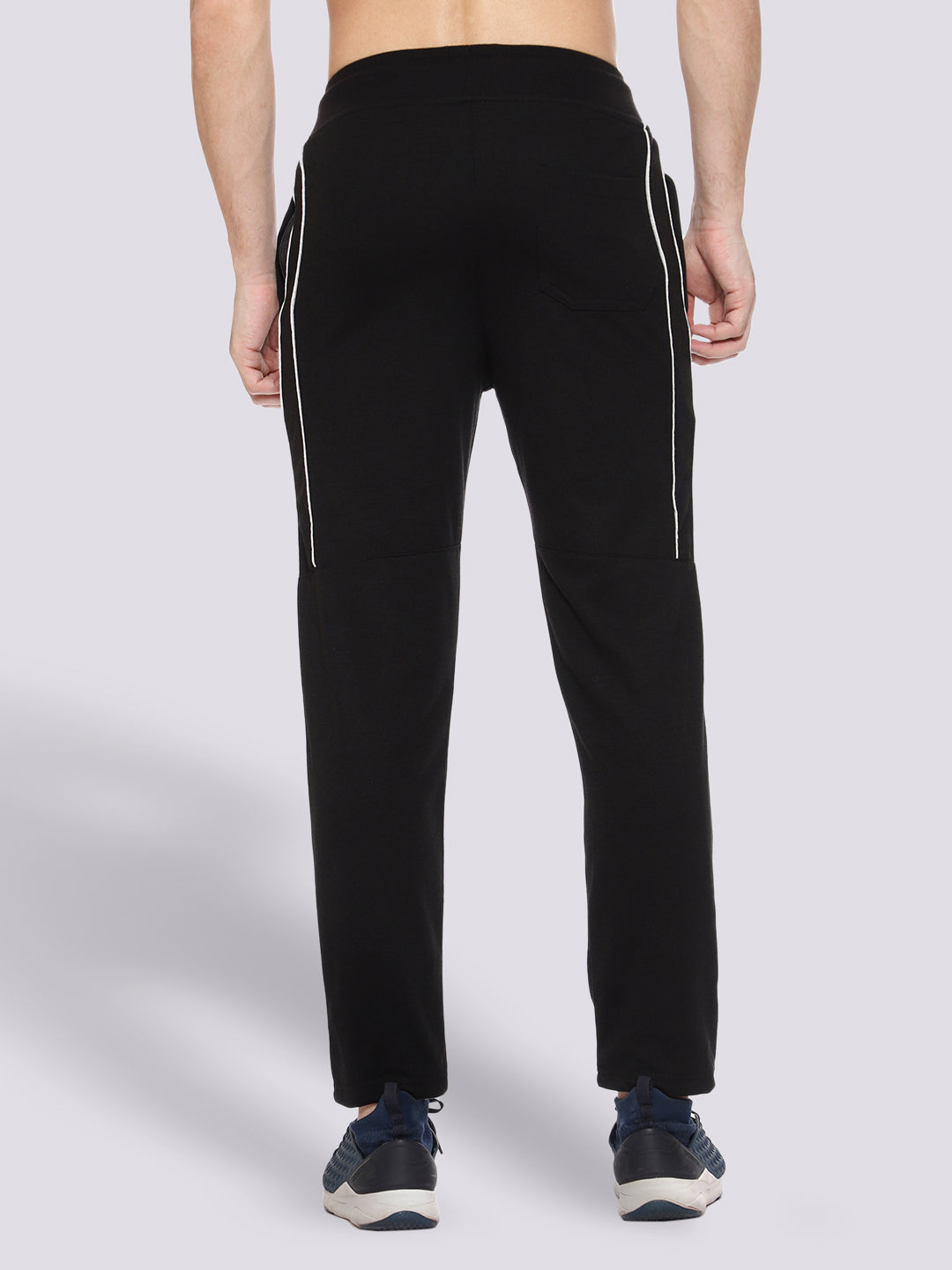 Stylish Black Cotton Track Pant For Men
