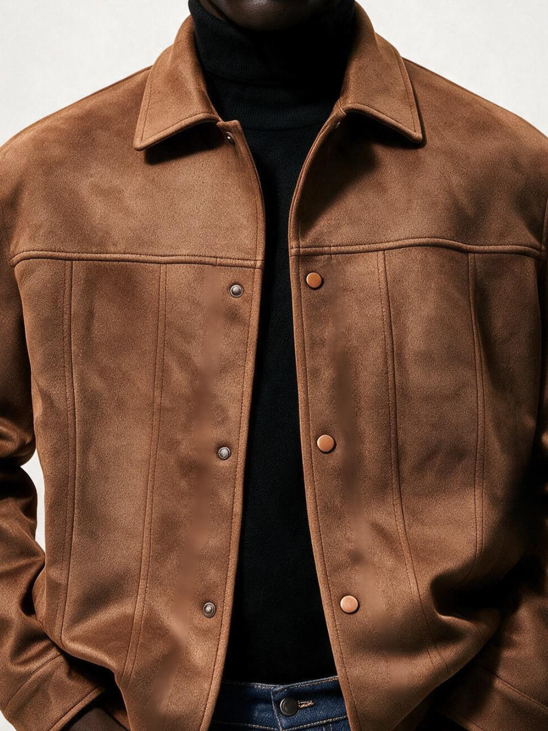 Suede Snap Jacket