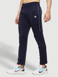 Rapid Dry Blue Solid Stripe Track Pant for Men