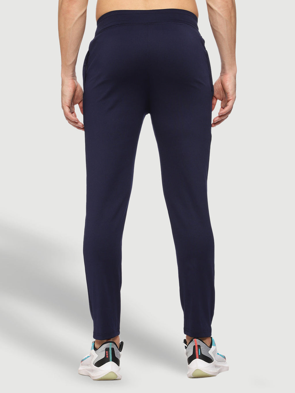 Rapid Dry Blue Solid Track Pant for Men