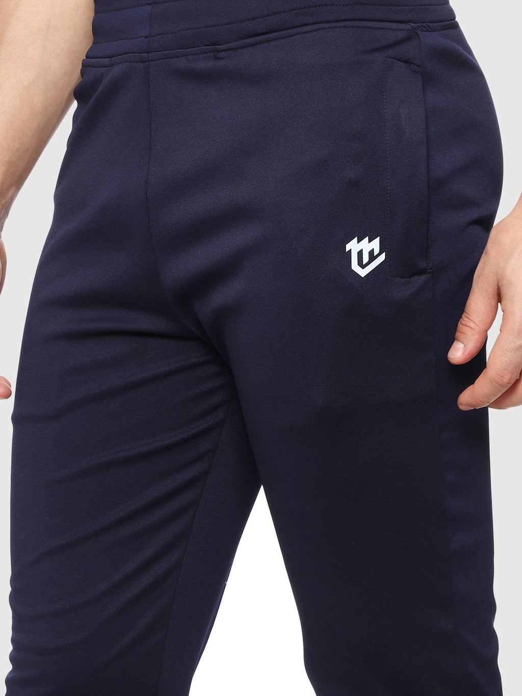 Rapid Dry Blue Solid Track Pant for Men