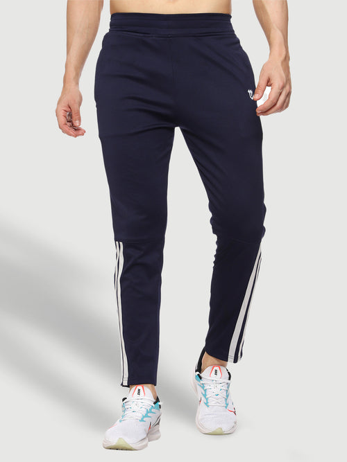 Rapid Dry Blue Striped Track Pant for Men