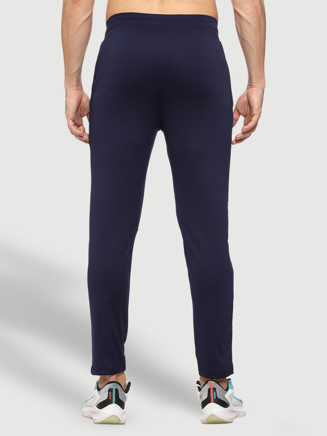 Rapid Dry Blue Striped Track Pant for Men