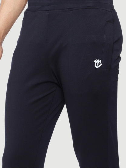 Rapid Dry Blue Solid Track Pant for Men