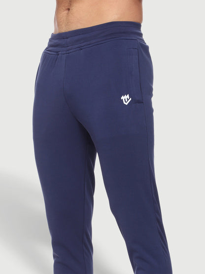 Rapid Dry Blue Solid Track Pant for Men