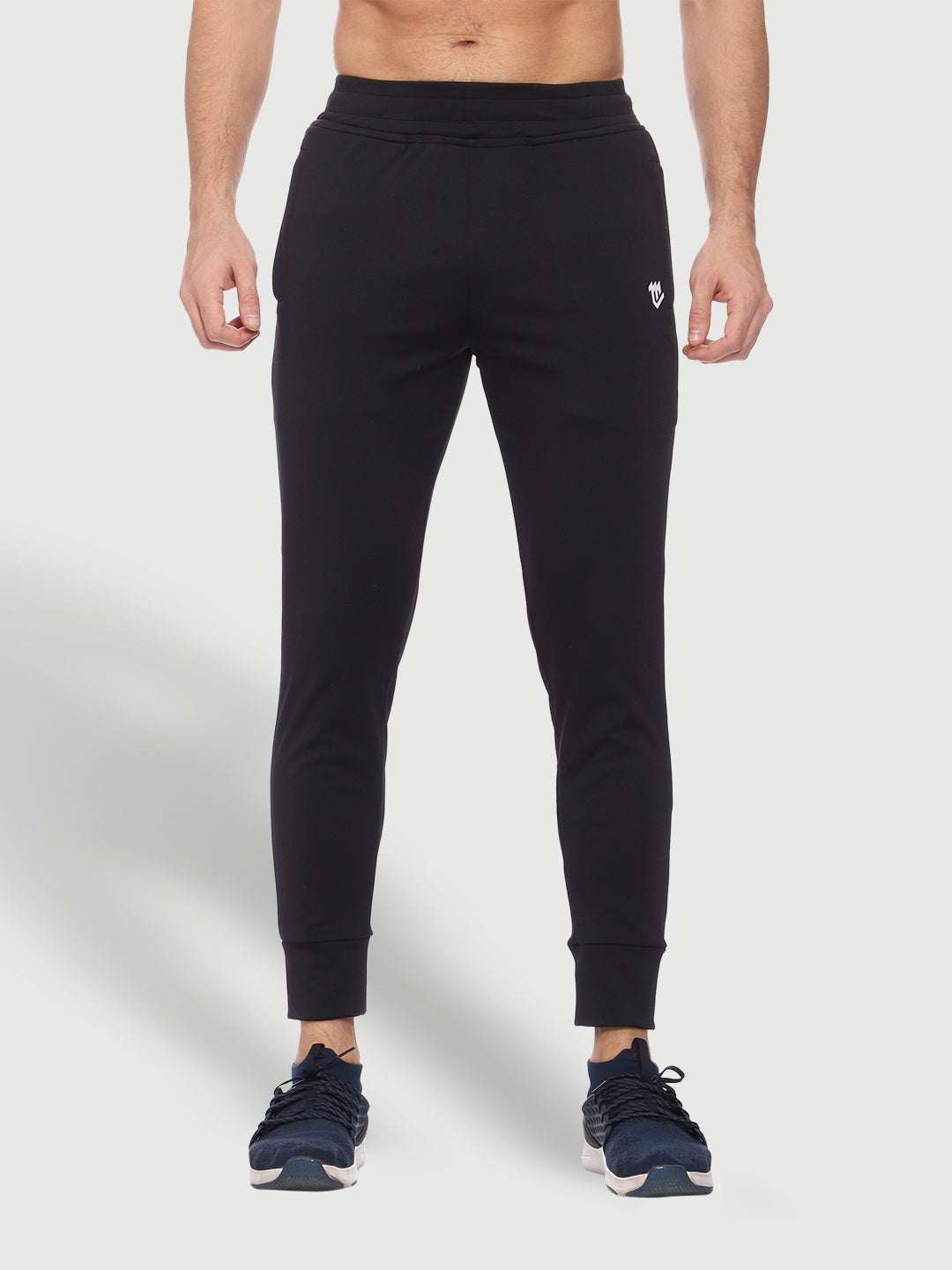 Rapid Dry Black Solid Track Pant for Men