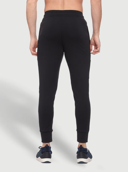 Rapid Dry Black Solid Track Pant for Men