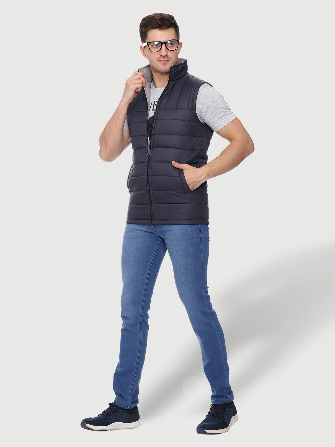 Sleeveless Reversible Jacket For Men