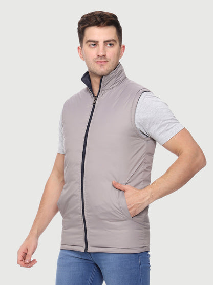 Sleeveless Reversible Jacket For Men