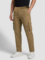 Relaxed Fit 7 Pocket Cargo Pant For Men (Camel)