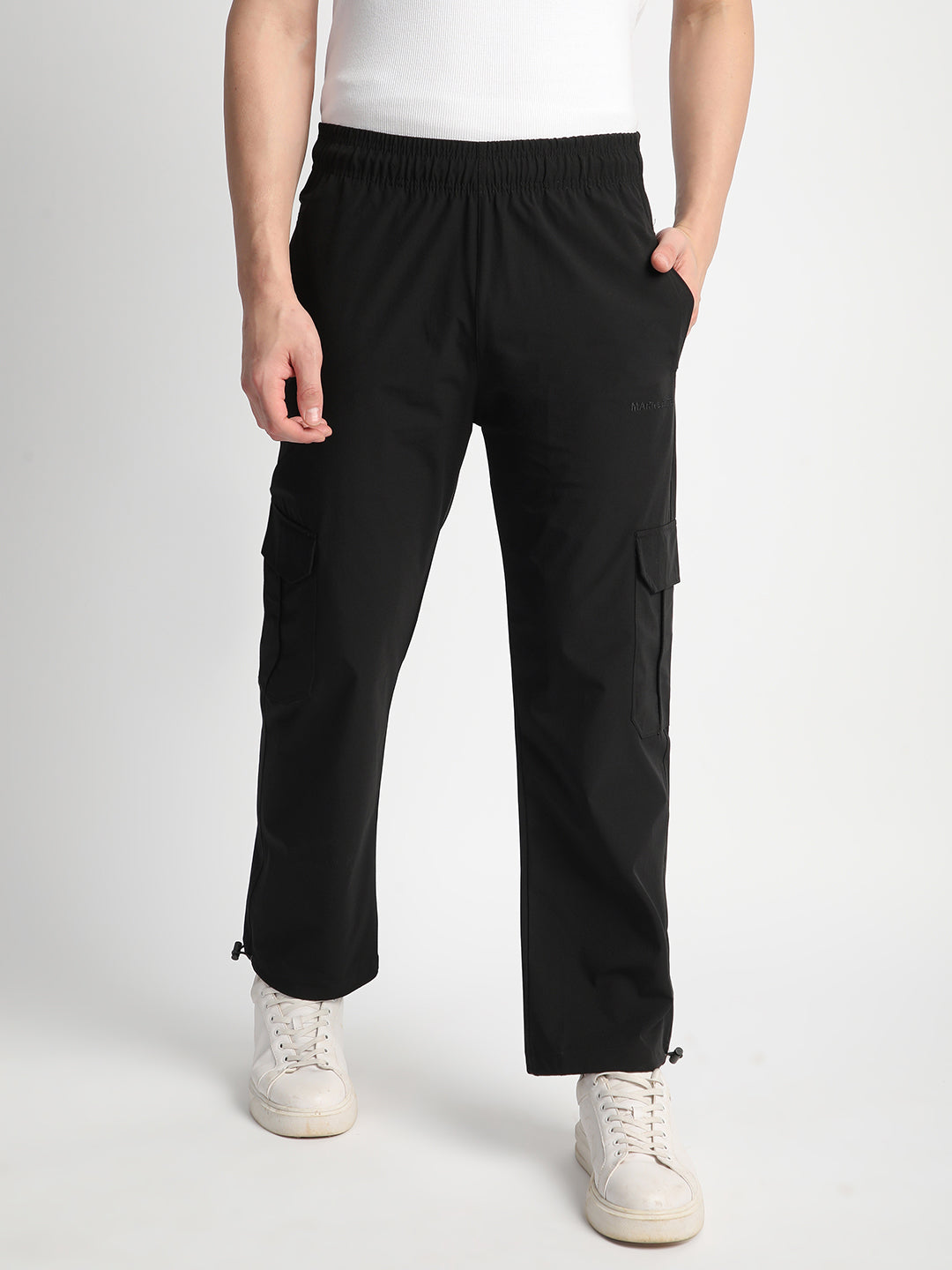 Parachute Cargo Pants for Men. (Black)