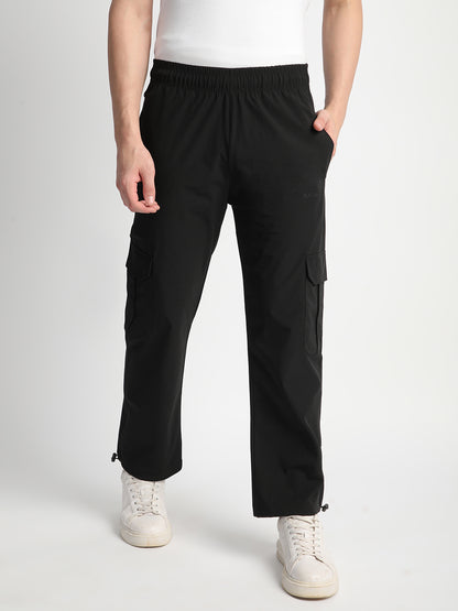 Parachute Cargo Pants for Men. (Black)