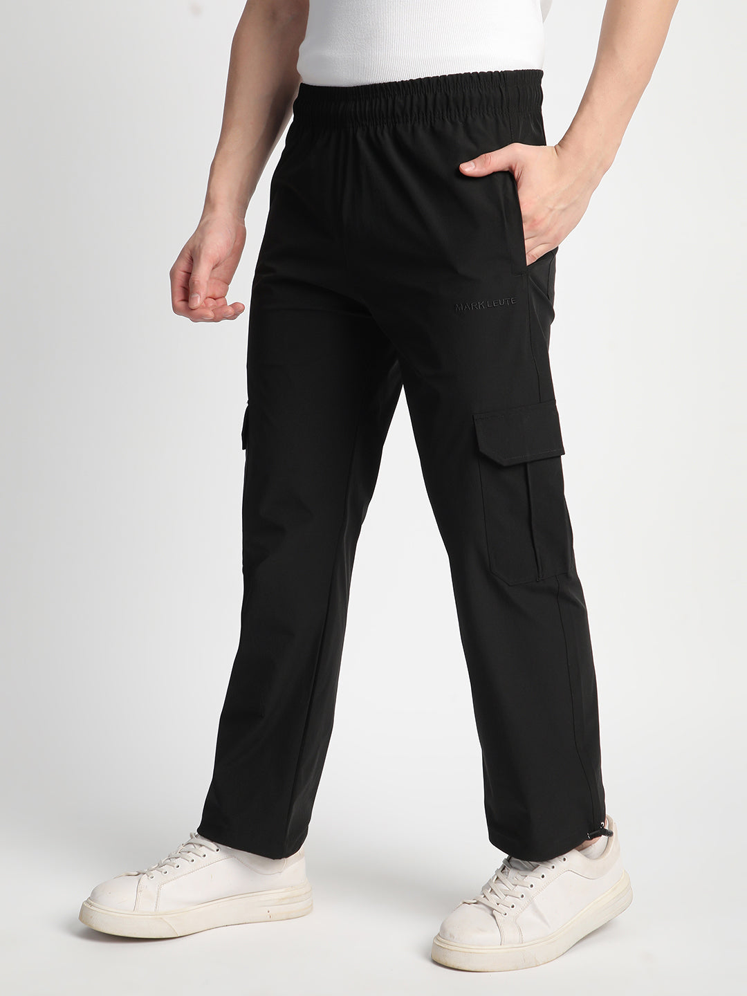 Parachute Cargo Pants for Men. (Black)