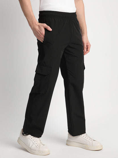 Parachute Cargo Pants for Men. (Black)