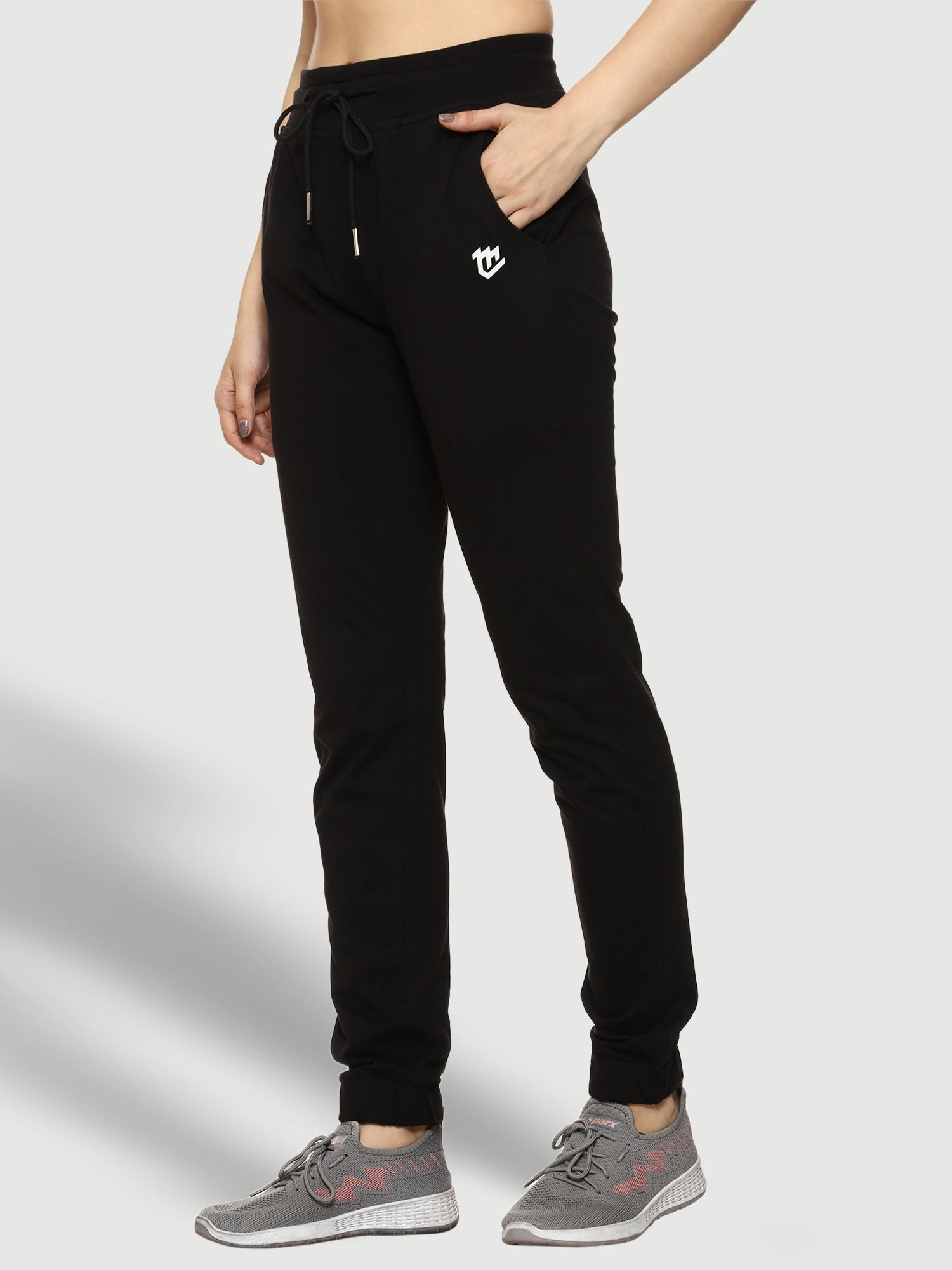 Track pants best sale with elastic bottom