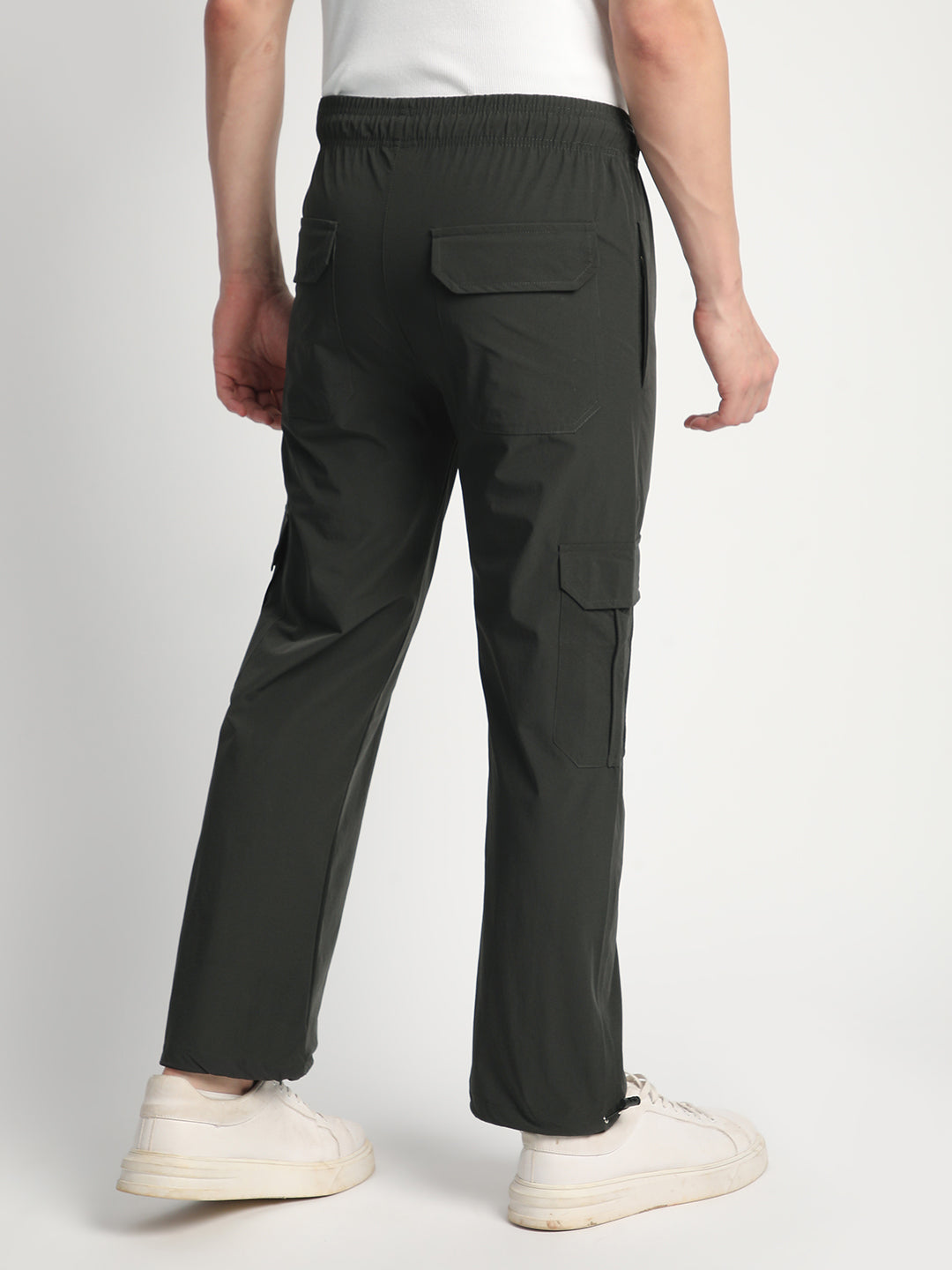 Parachute Cargo Pants for Men. (Grey)