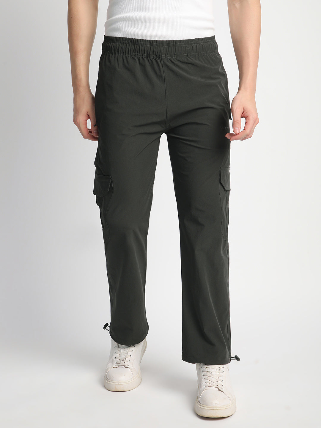 Parachute Cargo Pants for Men. (Grey)